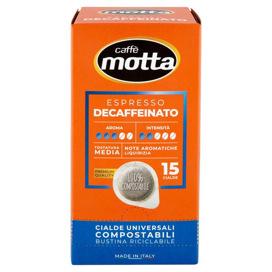 Caffè cialde decaffeinato Motta 15 cialde 105 g
