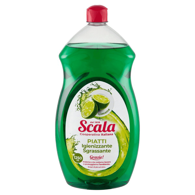 Detersivo Piatti Igienizzante Sgrassante Limone Scala